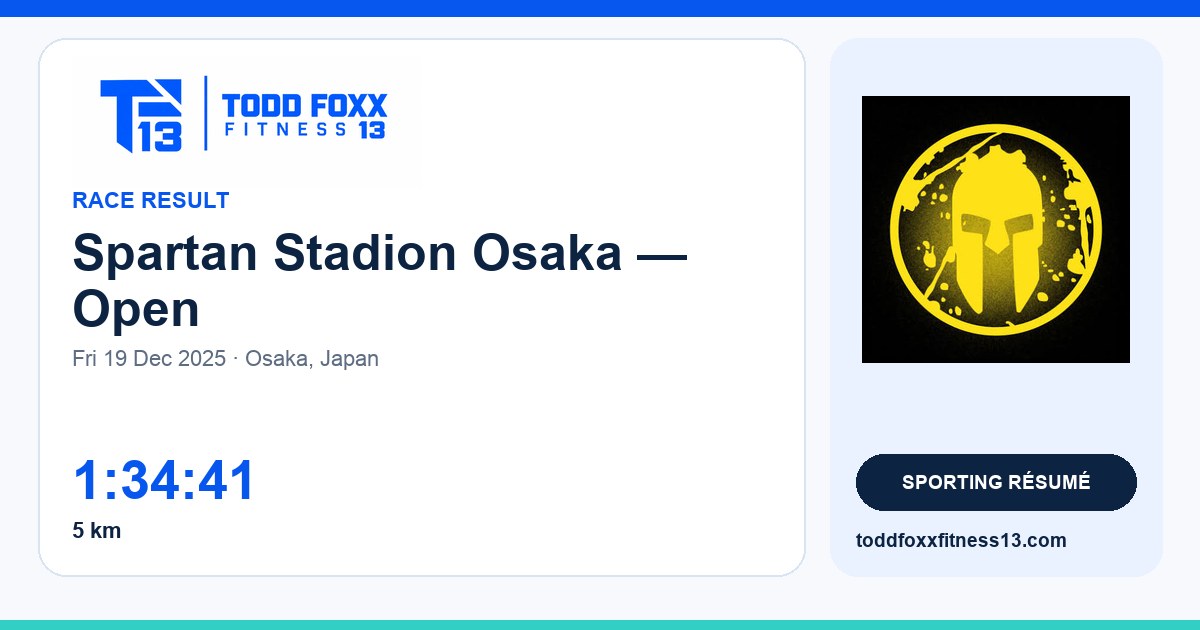 Branded Spartan Stadion Osaka — Open social share card