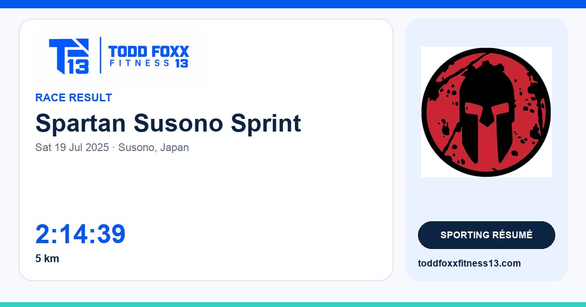 Branded Spartan Susono Sprint social share card